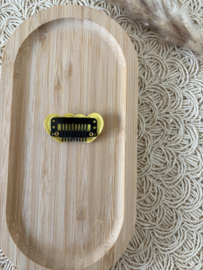 Glitter hartje goud