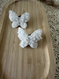 Fluffy vlinder crème elastiekjes