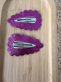 Lizzy magenta glitter