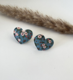 Hartjes elastiekjes blauw