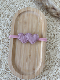 Babyhaarband Feline roze