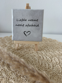 Liefde neemt nooit afscheid