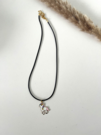 Ketting unicorn roze