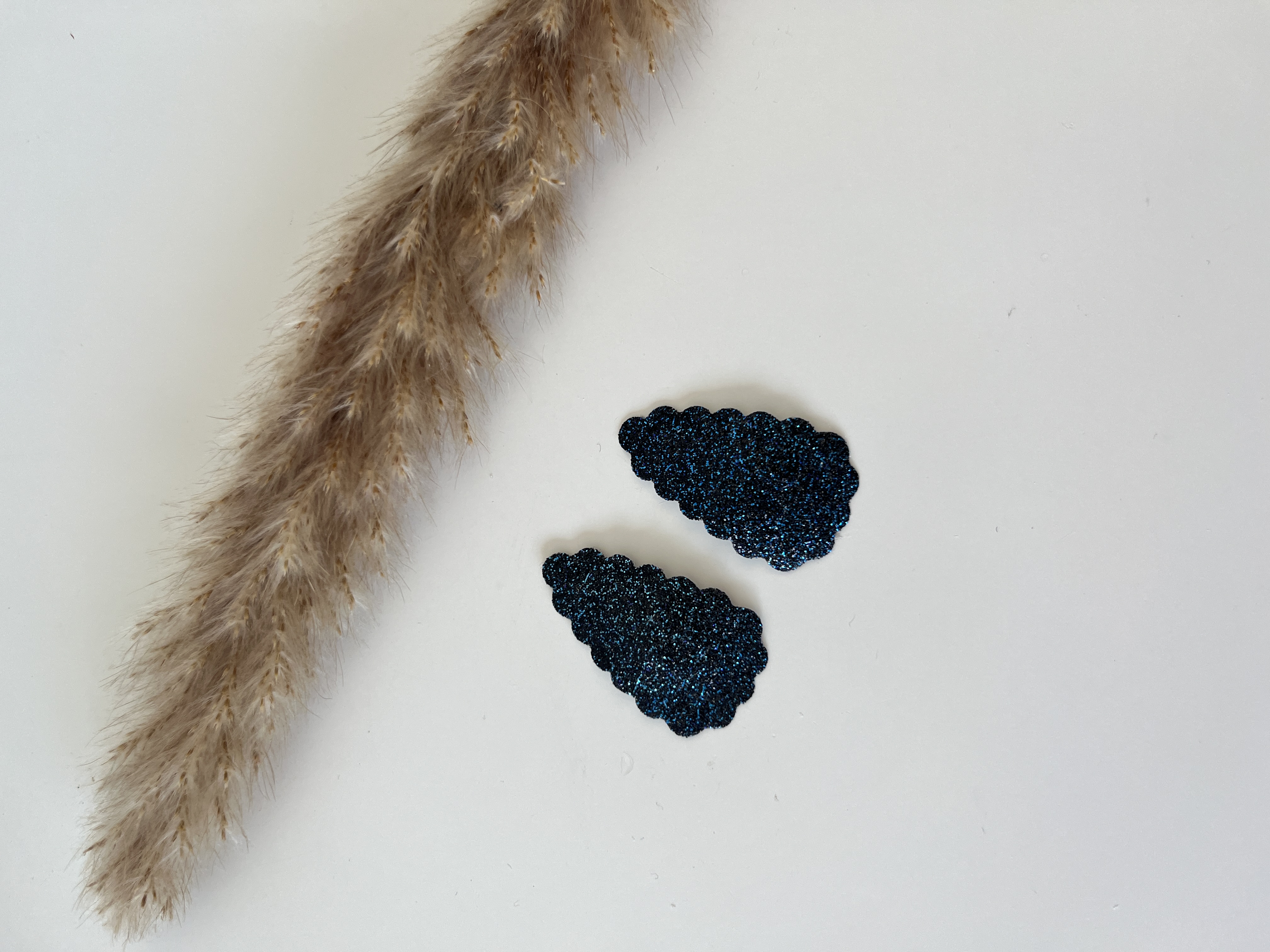 Jente glitterblauw