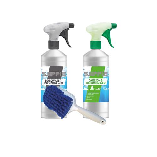 Sjippie Actiepakket –Cabrio Reiniger & Beschermer | Compleet Onderhoud voor Doek & Kap