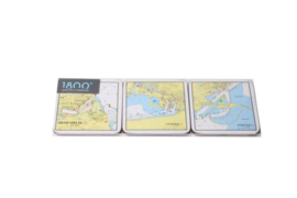 IJsselmeer en Markermeer onderzetters 6 stuks 1800