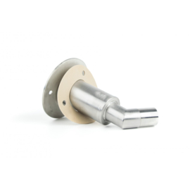 RVS Autoterm huiddoorvoer gebogen 24mm