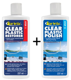 Starbrite Clear plastic restorer stap 1 + stap 2