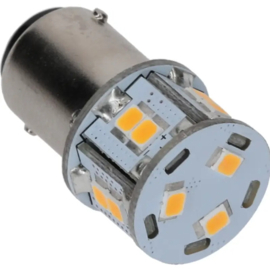 Nautic Led BA15D DUBBEL 10-35VDC 2.0W/20W WW