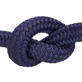 Luxe polyester landvast - 10mm 5 meter navy