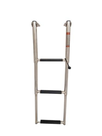 Hollex Zwemtrap/Telescoopladder rvs316 3 treden