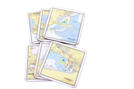 IJsselmeer en Markermeer onderzetters 6 stuks 1800