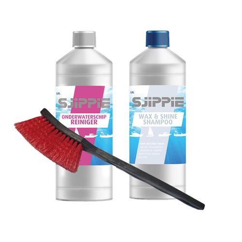 Sjippie Actiepakket –Onderwaterschip reiniger + Shampoo + Borstel