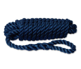 Fenderlijn 10mm navy 3 strengen 1,5m set van 2