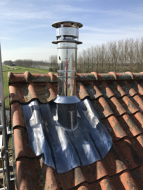 4 meter dubbelwandig kanaal binnendoor geïnstalleerd