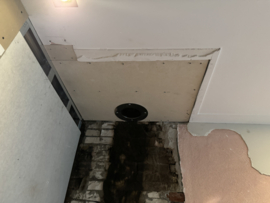 Kanaal renovatie 7 meter met plafond aansluiting
