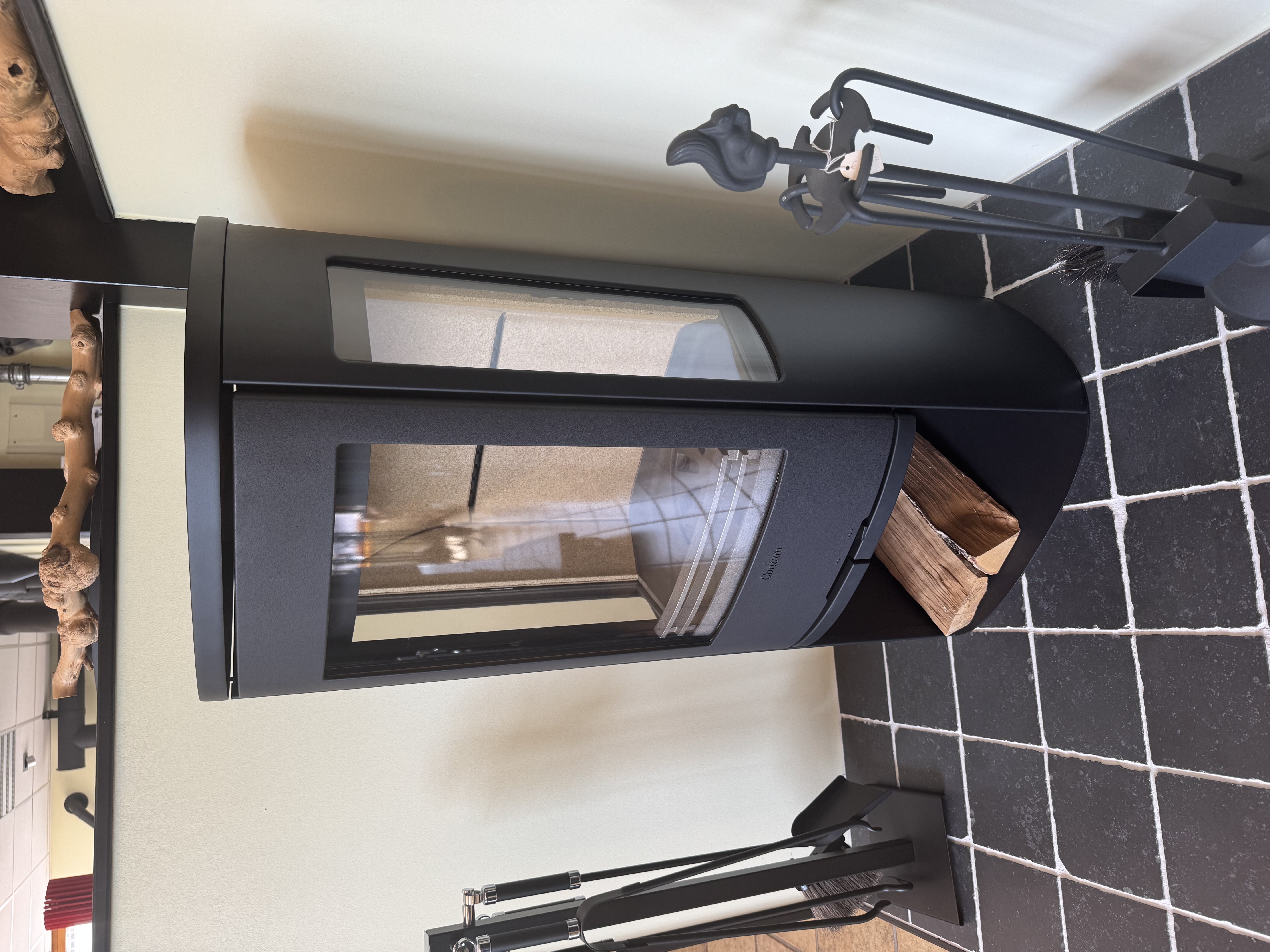 Contura 856 Style zwart (met zijglas)