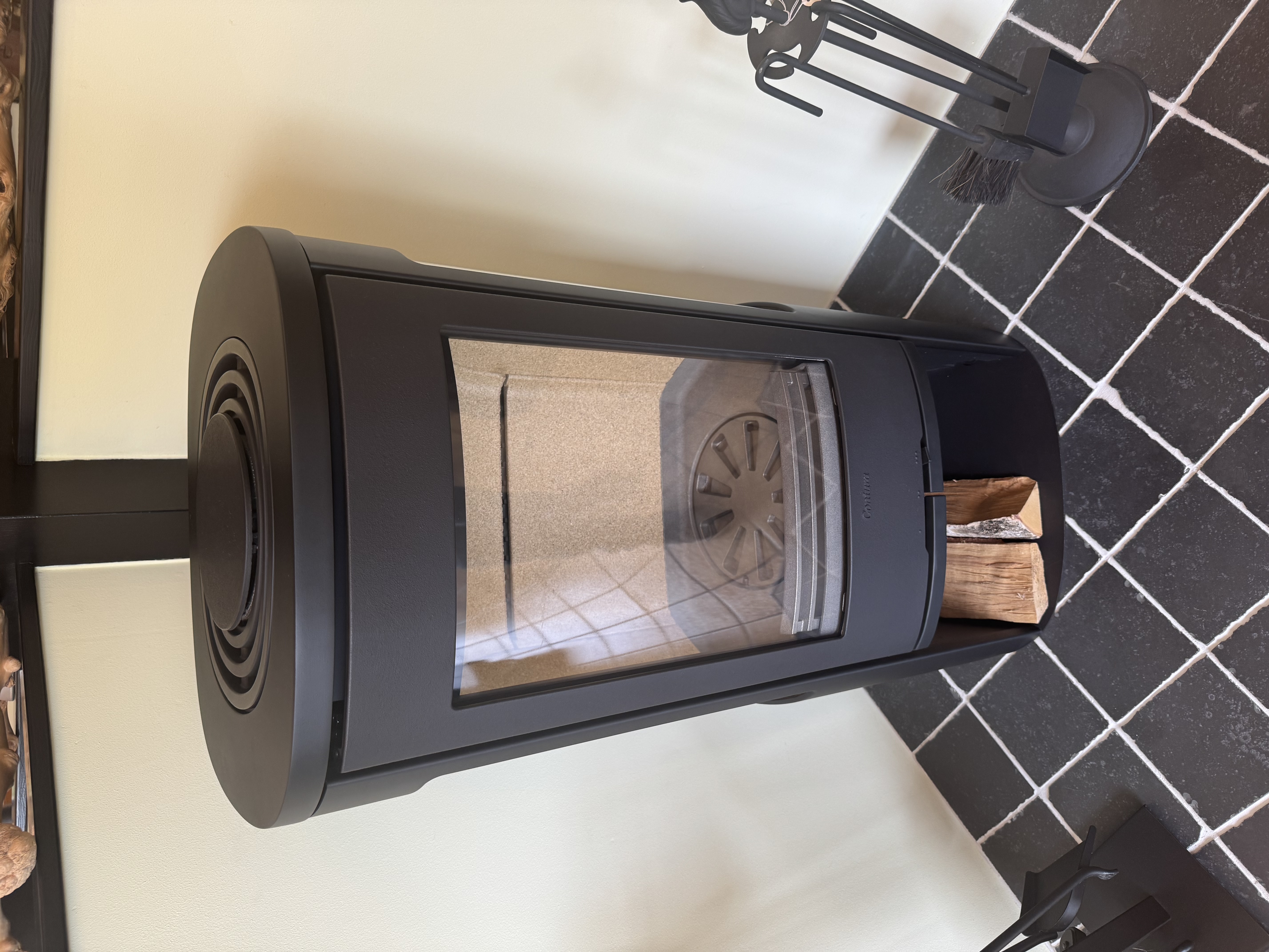 Contura 856 Style zwart (met zijglas)