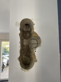 Kanaal renovatie 7 meter met muur aansluiting