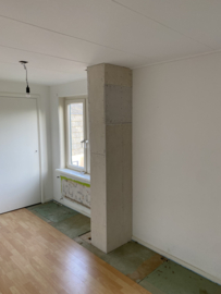 4 meter dubbelwandig kanaal binnendoor geïnstalleerd