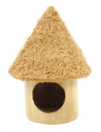 Nature first bamboe tiki hut knaaghuis 13x17x17cm