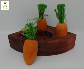 Rosewood Boredom Breaker carrot toy 'n' treat holder