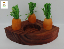 Rosewood Boredom Breaker carrot toy 'n' treat holder