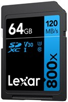 Lexar SDXC kaart - 64GB 120MB/s