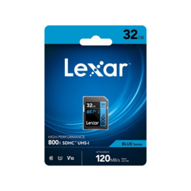 Lexar SDXC kaart - 32GB 120MB/s