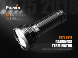 UITVERKOCHT - Fenix TK75 2018 zaklamp - 5100 lumen