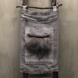 Wanddoek met wol