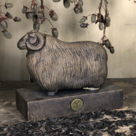 Schaap met hoorns, bruin