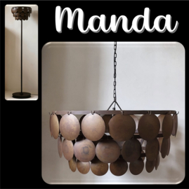 Schijfjeslamp Manda