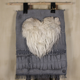 Kalkdoek met hart van schapenwol