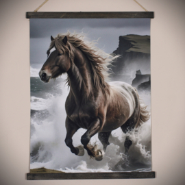 Wanddoek paard