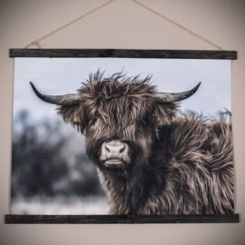 Wanddoek hooglander kalf