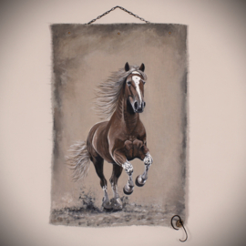 Wanddoek paard
