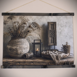 Wanddoek pot en schaal