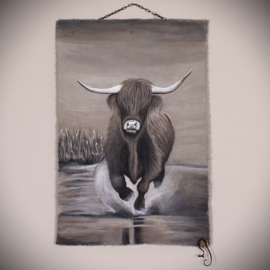 Wanddoek hooglander