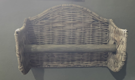 Keukenrolhouder dun rotan (28x17x23cm)