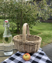 Kleiner offener Picknickkorb mit Henkel (30 x 25 x 16 cm)