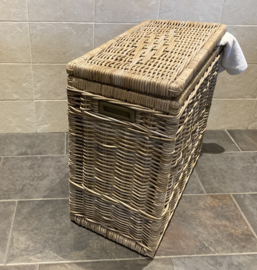 Dubbel gevoerde wasmand (68x35x65cm)
