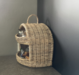 Rieten etagère