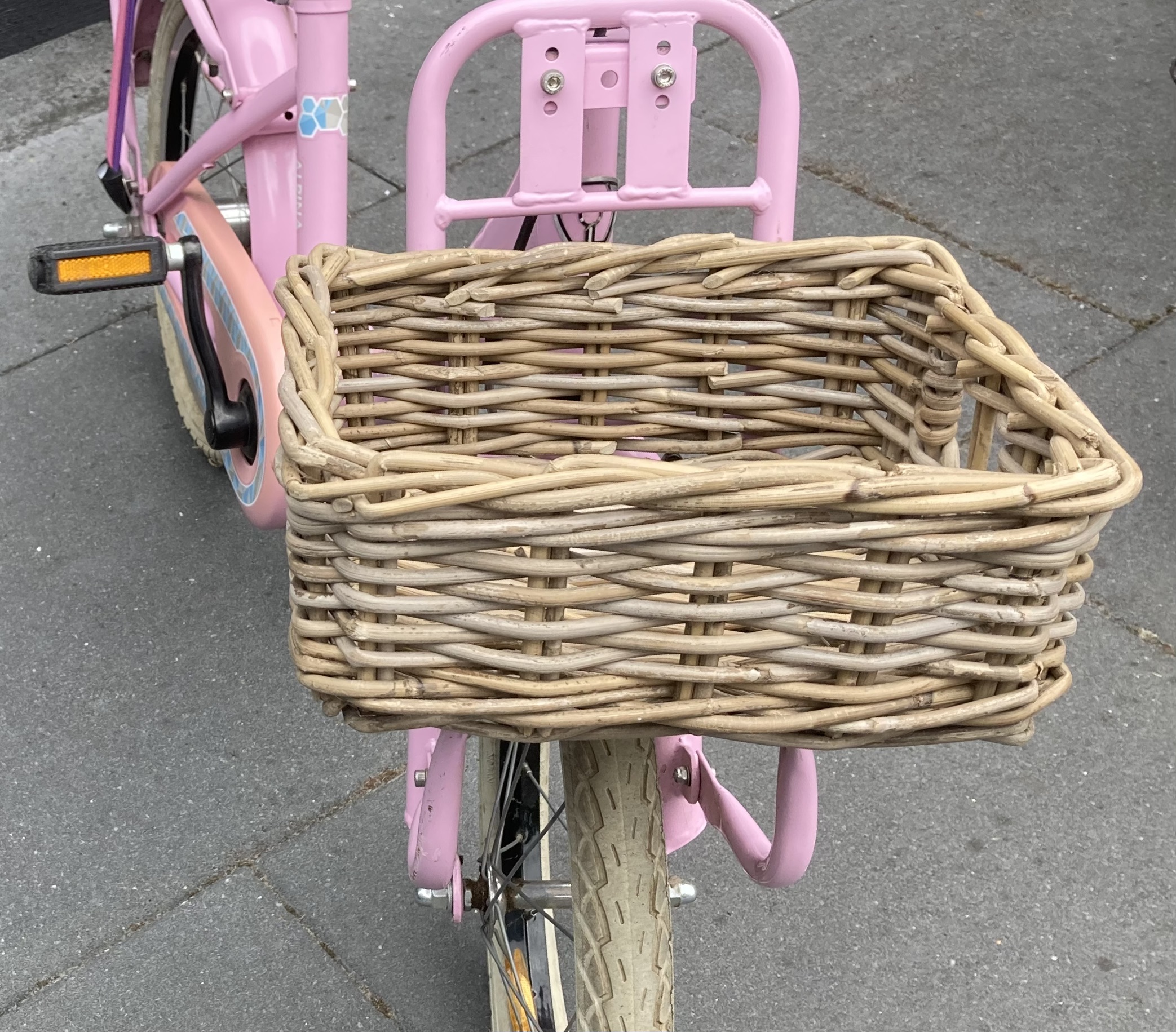 Fietsmandje laag (27x24x11cm)