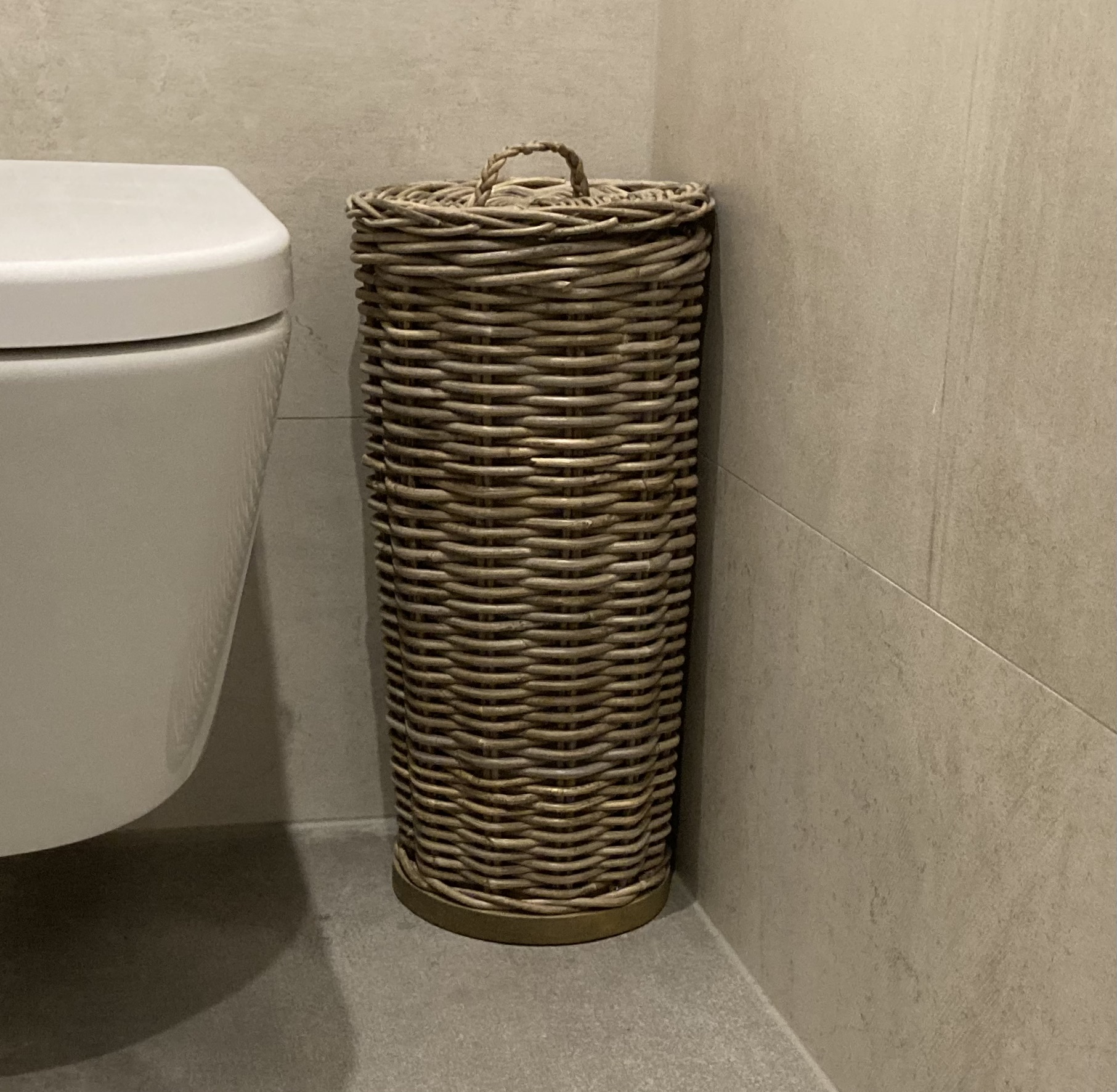Toilettenpapierhalter rund (25 x 50 cm)
