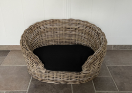 Mittlerer ovaler doppelwandiger Hundekorb (76 x 55 x 40 cm)