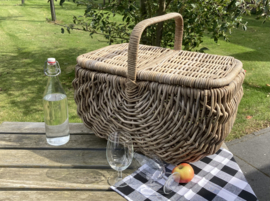 Picknickmand rond toelopend (56x34x45cm)