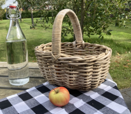 Kleiner offener Picknickkorb mit Henkel (30 x 25 x 16 cm)