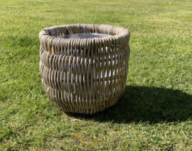 Gartenkorb, besonders geflochten, klein (30 x 27 cm)