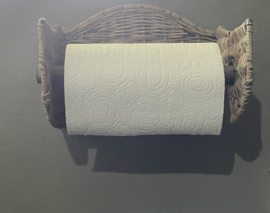 Keukenrolhouder dun rotan (28x17x23cm)